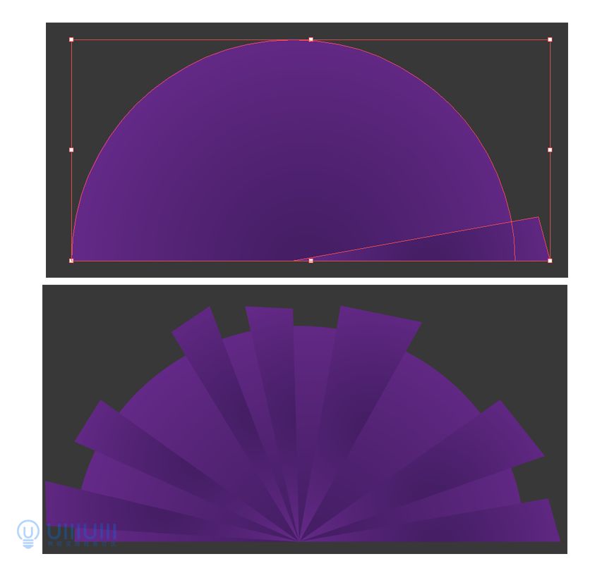 AI教程！噪点质感扁平沙漠场景插画