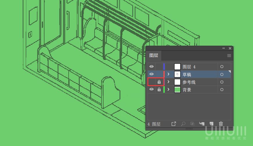 AI教程！手把手教你绘制像素风电车内部场景插画