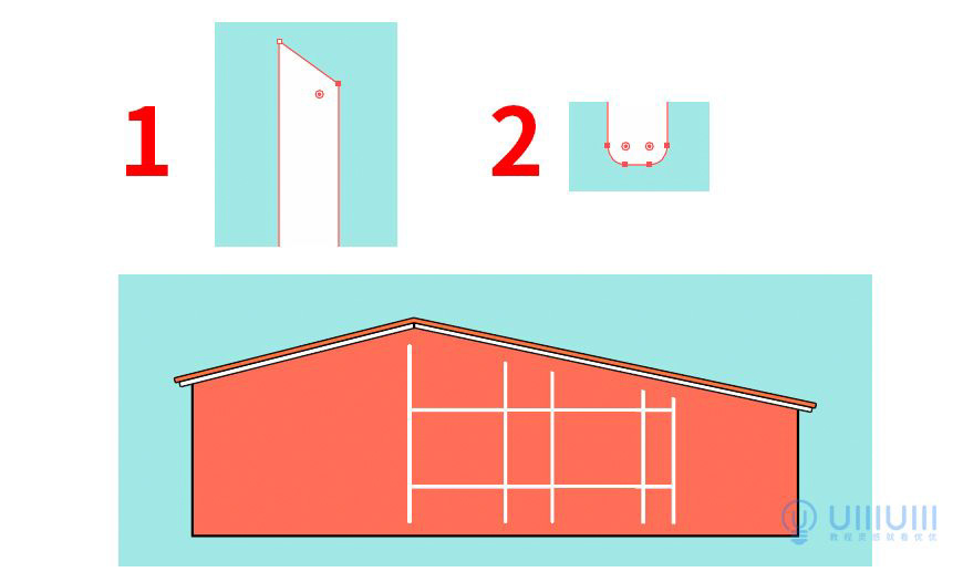 AI教程!扁平风格温馨场景插画