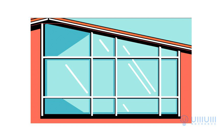 AI教程！扁平风格温馨场景插画