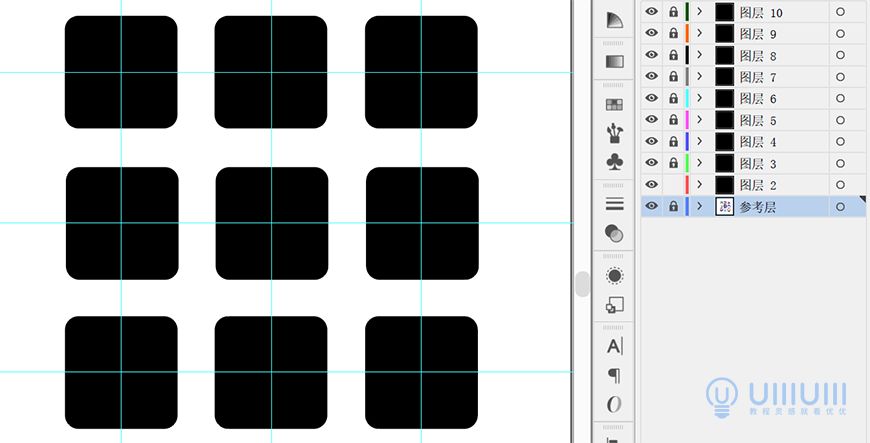 AI教程!教你绘制日系风格icon图标