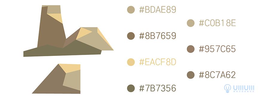 AI教程!教你用几何形状绘制扁平风野外场景插画