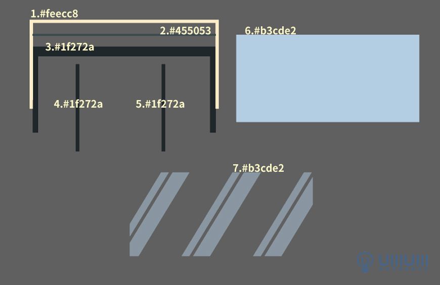 AI教程！噪点质感温馨建筑场景插画