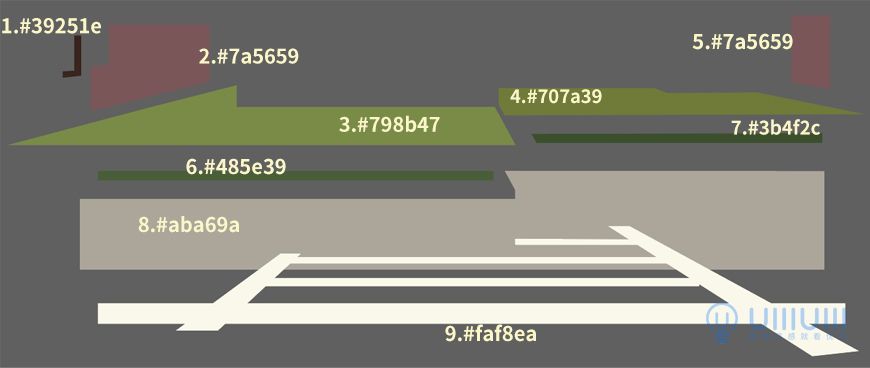 AI教程！噪点质感温馨建筑场景插画