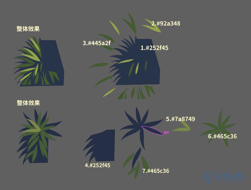 AI教程！噪点质感温馨建筑场景插画