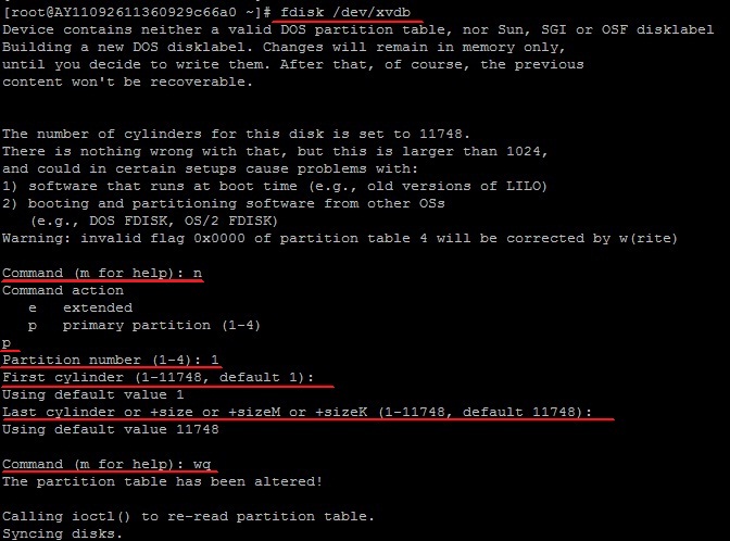 Xshell分区数据盘